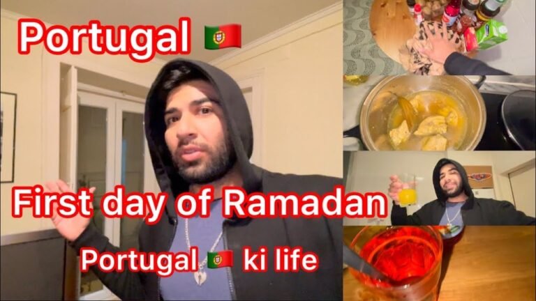 First day of Ramadan in portugal 🇵🇹 | Europe main life asi hoti h