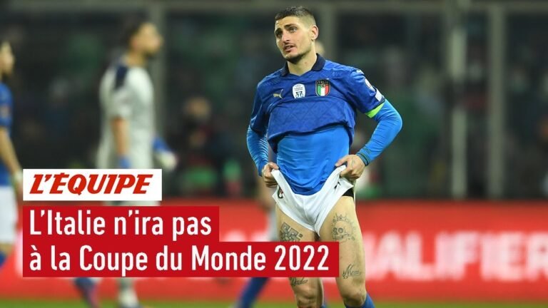 Foot – Qualif. CM 2022 : L'Italie est éliminée par la Macédoine du Nord / L'Équipe 2022