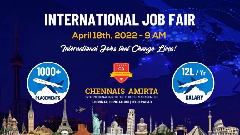 Foreign Job Fair at Chennais Amirta
