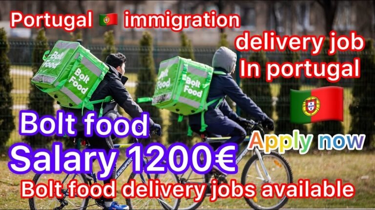 HOW TO APPLY BOLT FOOD DELIVERY JOB IN PORTUGAL 🇵🇹 | JOBS IN PORTUGAL 🇵🇹