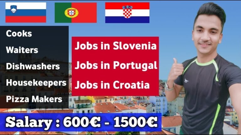 Jobs in Slovenia 🇸🇮 | Jobs in Portugal 🇵🇹 | Jobs in Croatia 🇭🇷 | Jobs in Europe For Indians