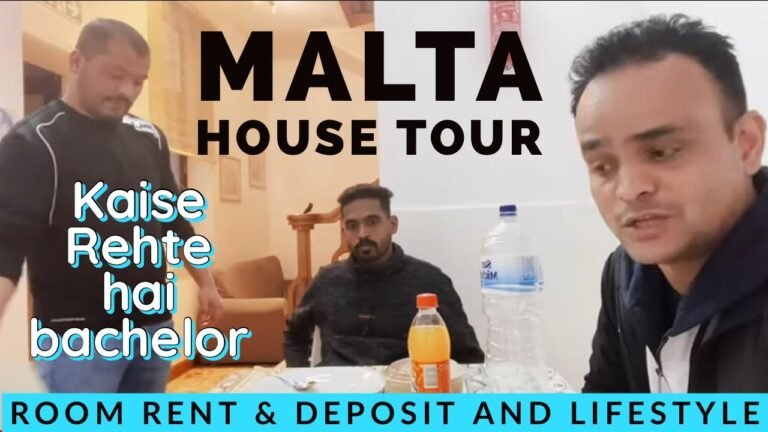 Life in Malta for Bachelors | Malta House Tour | Flat Monthly Rent, Food Cost & Security Deposit