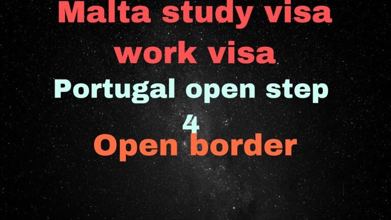 🇲🇹 MALTA STUDY 📚 VISA || Work VISA|| information || POTUGAL information ||