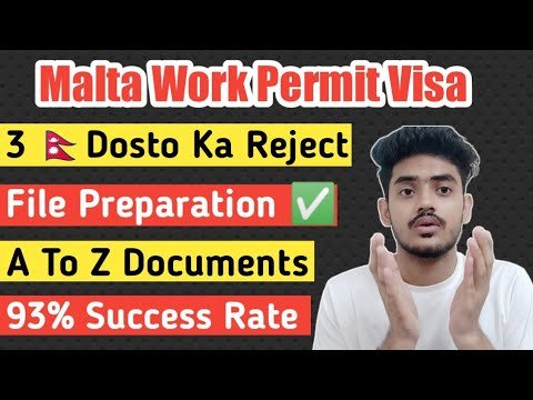 Malta work Permit Visa 🇲🇹 File Preparation A To Z Document