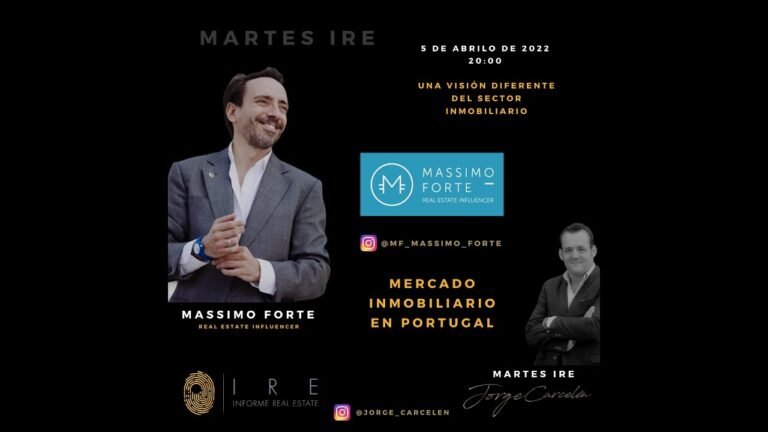 Martes IRE Massimo Forte, mercado inmobiliario en Portugal.