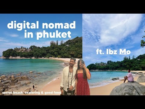 PHUKET VLOG | working remotely & exploring surin beach ft. Ibz Mo 🌞