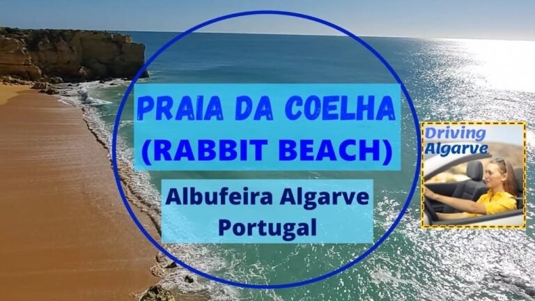 PRAIA DA COELHA (Albufeira – Algarve Portugal) Rabbit Beach and Pigs Head rock formation 3/2022 HD