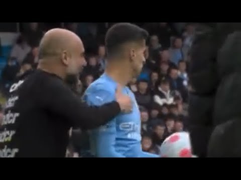 Pep guardiola passion and cancelo what a player man #manchestercity #liverpool #football