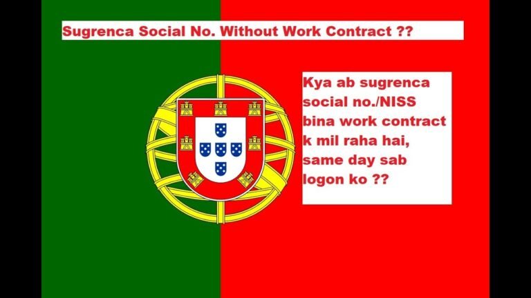Portugal Immigration Update | Get The Sugrenca Social Number/NISS Same Day | No Work Contract Needed