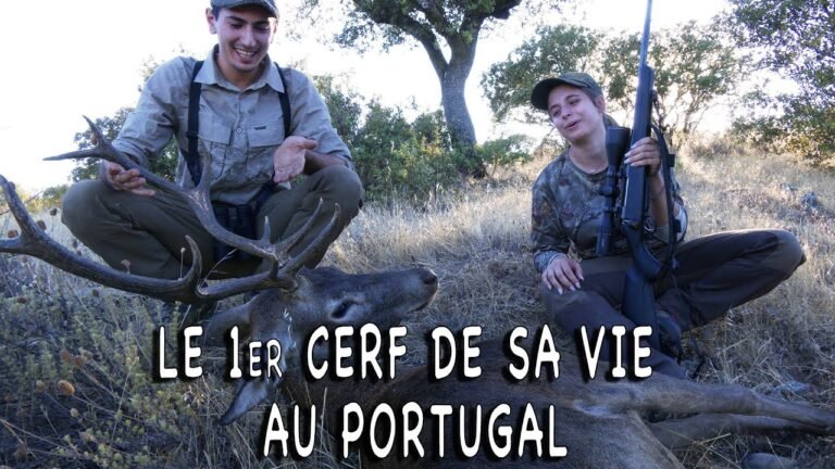 Premier cerf de sa vie au Portugal