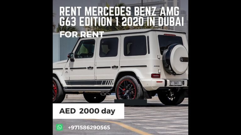 RENT MERCEDES BENZ AMG G63 EDITION 1 2020 IN DUBAI