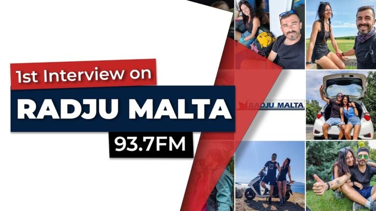 Radio Interview on Radju Malta 93.7FM about our Backpacking Journey