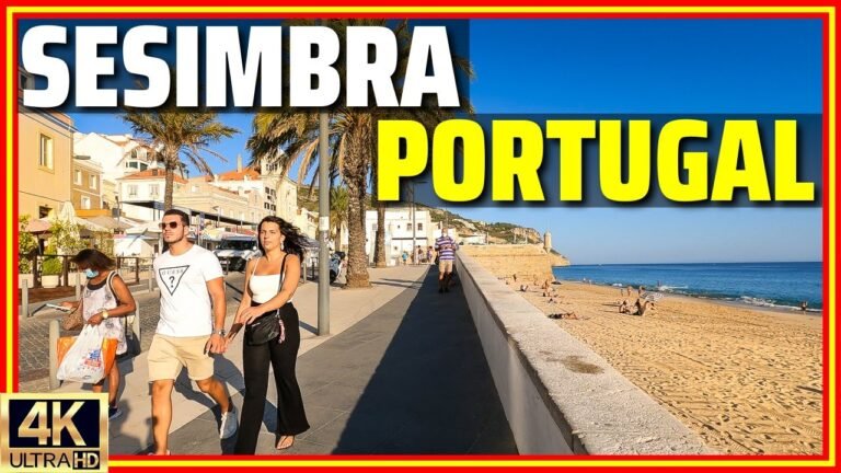 Sesimbra, Portugal 😎 Beautiful Seaside Resort Full of History! South of Lisbon [4K]