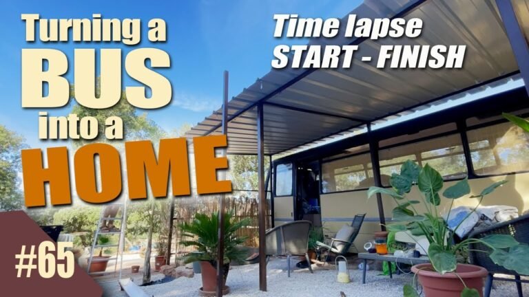 Start To Finish – 27 Seater Bus Transformation To Relaxing Living Space in Rural Algarve #65