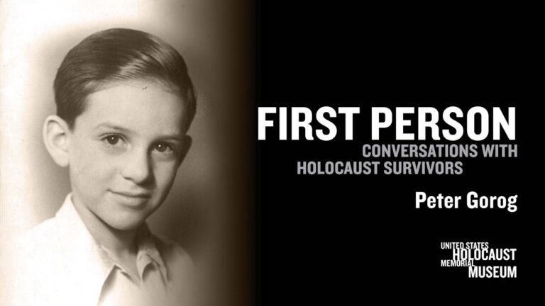 2022 First Person with Holocaust Survivor Peter Gorog