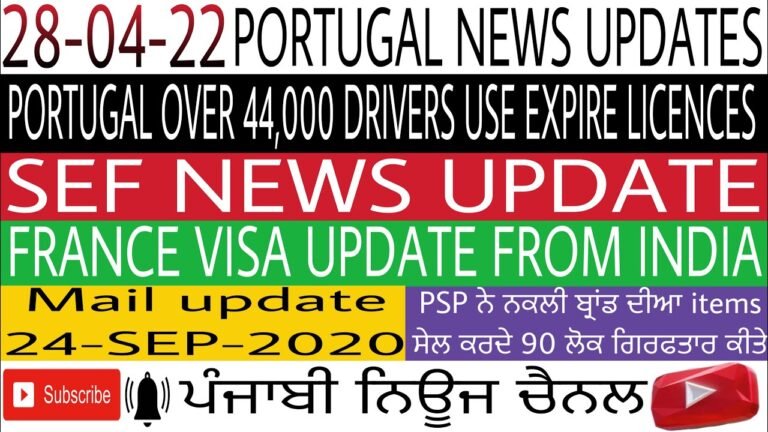 28-04-22 SEF NEW Update(France visa update from India)#sefnews #europe #punjabikhabra #punjabinews