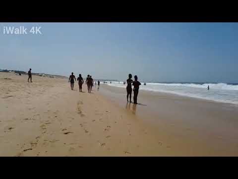 4K Beach Walk Portugal   Sesimbra Beach   Lagoa de Albufeira #portugal beach