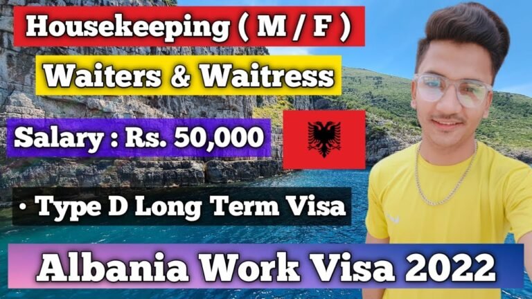 🇦🇱 Albania Work Visa 2022 | Hotel Management Jobs in Europe | Albania Work Permit | Jobs in Albania