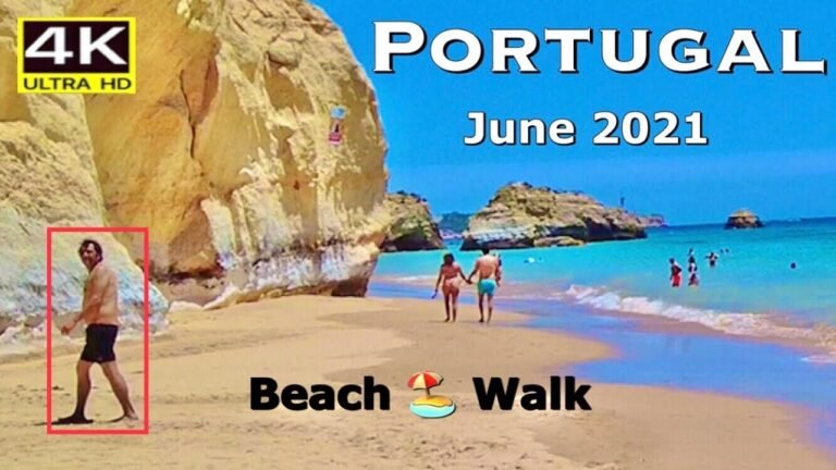 Beach Walk – Portugal Portimao, Algarve – June 2021- 4K Ultra HD