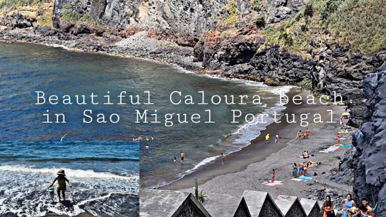 Beautiful Caloura beach in Sao Miguel Portugal| summer Holiday with kid