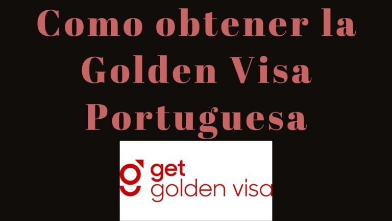 💳 Consigue la Golden Visa Portuguesa 💳