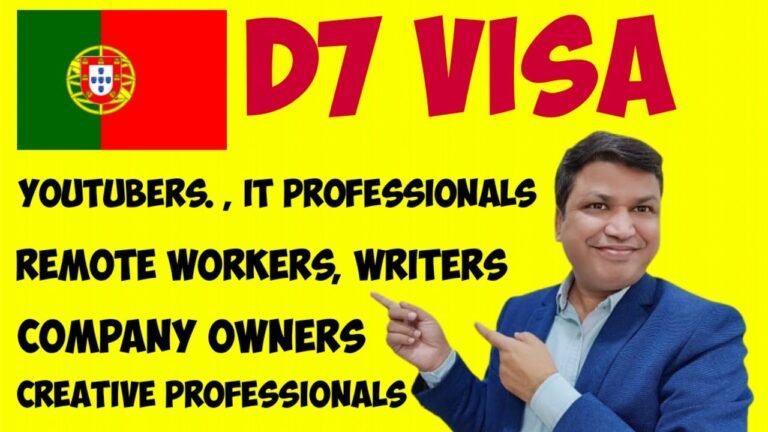 D7 Visa for Digital Nomads, YouTubers, Writers, IT Professionals