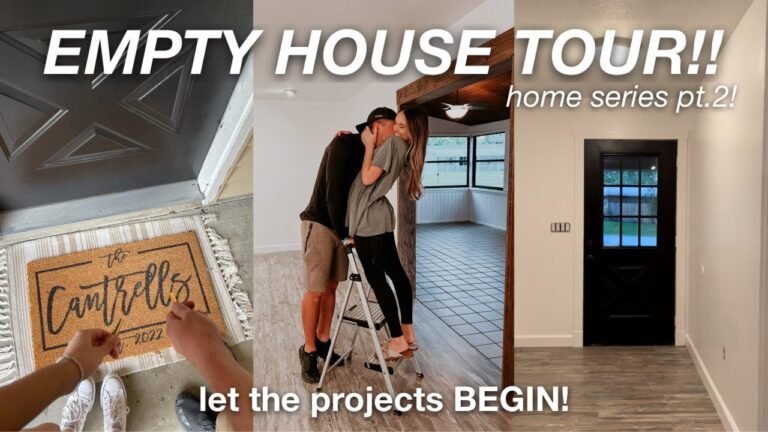 EMPTY HOUSE TOUR + LET THE PROJECTS BEGIN!! *home series pt.2!*