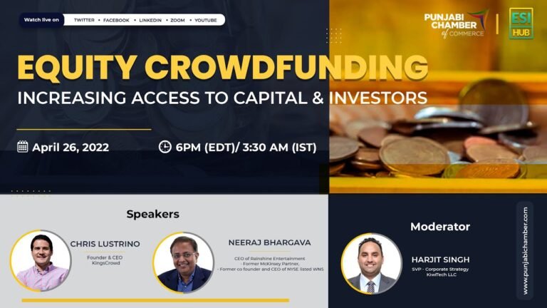 Equity Crowdfunding: Increasing Access to Capital & Investors