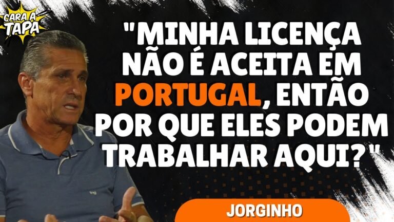 JORGINHO ADMITE QUE TREINADORES BRASILEIROS SÃO MENOSPREZADOS NO PAÍS