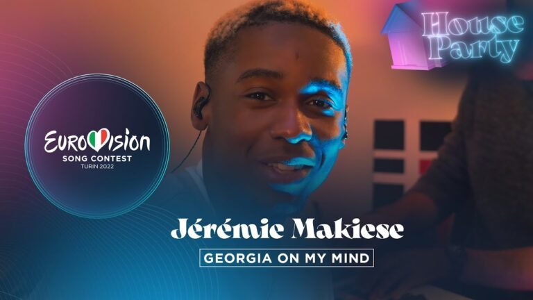 Jérémie Makiese – Georgia On My Mind – Belgium 🇧🇪 – Eurovision House Party 2022