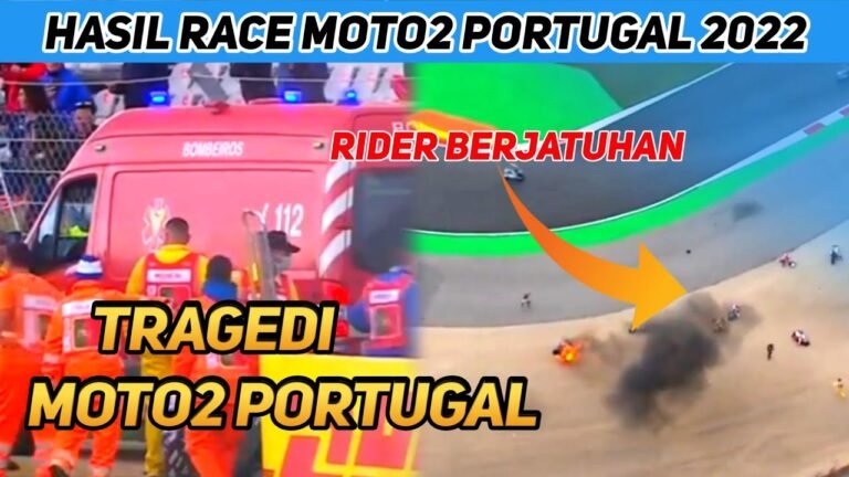 KACAU‼️ RACE MOTO2 PORTUGAL 2022 DRAMATIS 12 RIDER CRASH