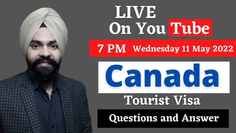 Live – Canada Tourist Visa Trend | Is it Right Time To Apply? | Live Questions and Answers