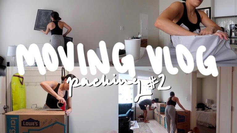 MOVING VLOG #2 // finishing packing the apartment, undecorating, + more | moving day is almost here!