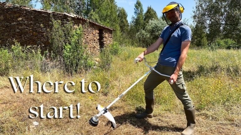 Our first work on our land! Starting our off grid life in Central Portugal.