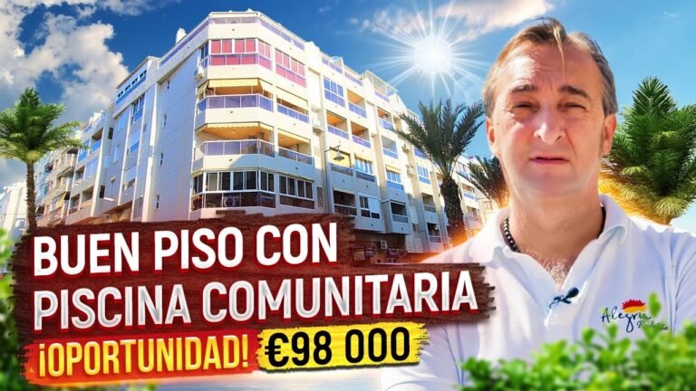 Pisos en España. Buen piso en Torrevieja con piscina comunitaria. Piso para vivir o invertir