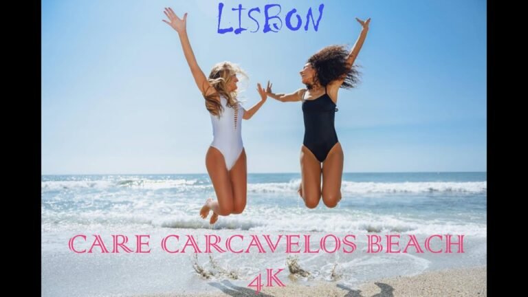 🇵🇹 Portugal Carcavelos Beach 2022 Lisbon – 4K- گشتی در ساحل کارکاویلوس شهر لیسبون –