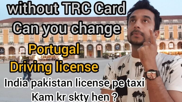 Portugal Driving license | can you change Driving license without TRC & arab country license