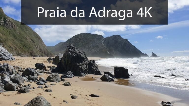 Portugal beach walk 4K. Praia da Adraga 2022