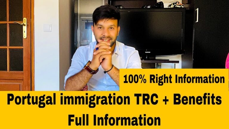 Portugal immigration TRC and Benefits portugal paper