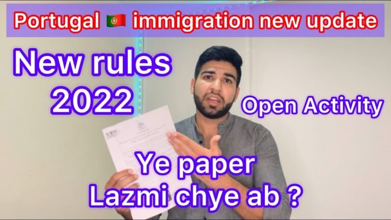 Portugal 🇵🇹 immigration new rules 2022 update for open activity in finance