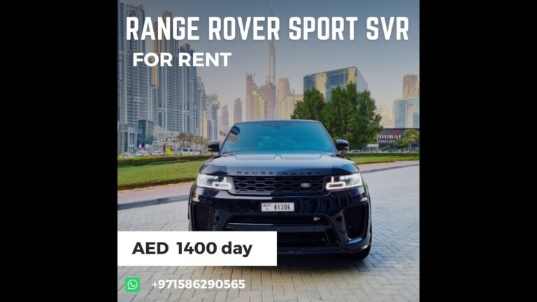 RENT LAND ROVER RANGE ROVER SPORT SVR 2020 IN DUBAI