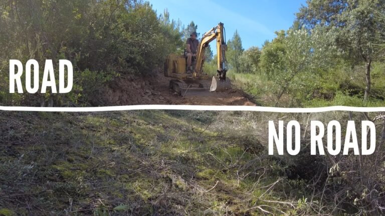 Some take the road less travelled, we make our own [access road to future house]