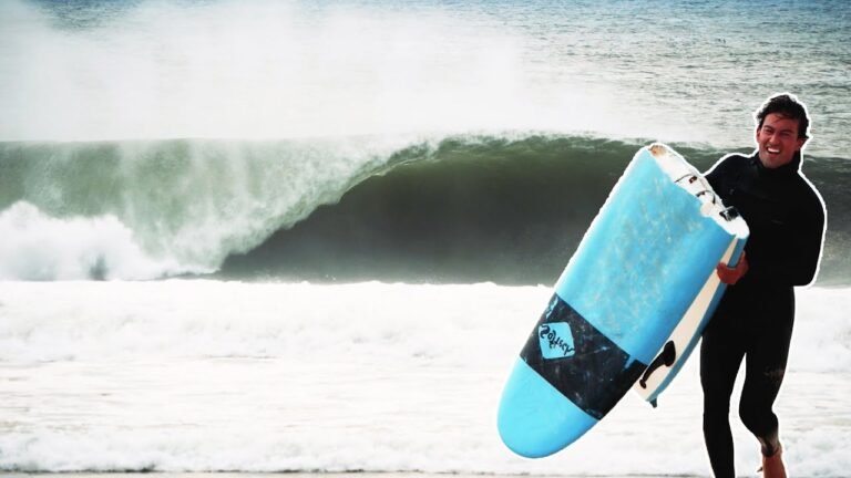 Surfing Europe's Most Dangerous Beach Break On Soft Tops (Supertubos, Portugal)