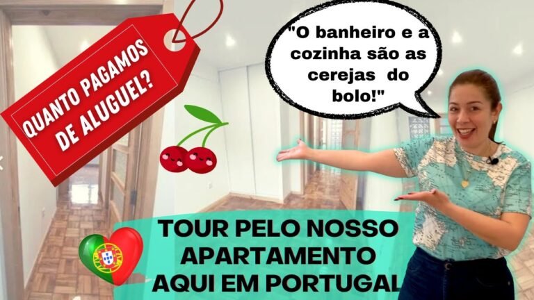 TOUR PELO NOSSO APARTAMENTO EM PORTUGAL | Quanto pagamos de aluguel? Morando em um T2 no Porto 2022