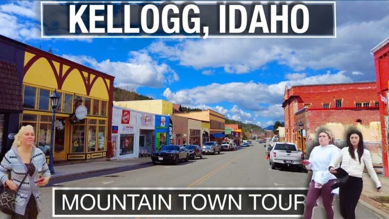 Walking and Exploring Kellogg Idaho – City Walks Silver Valley Virtual Treadmill 4k Walking Tour