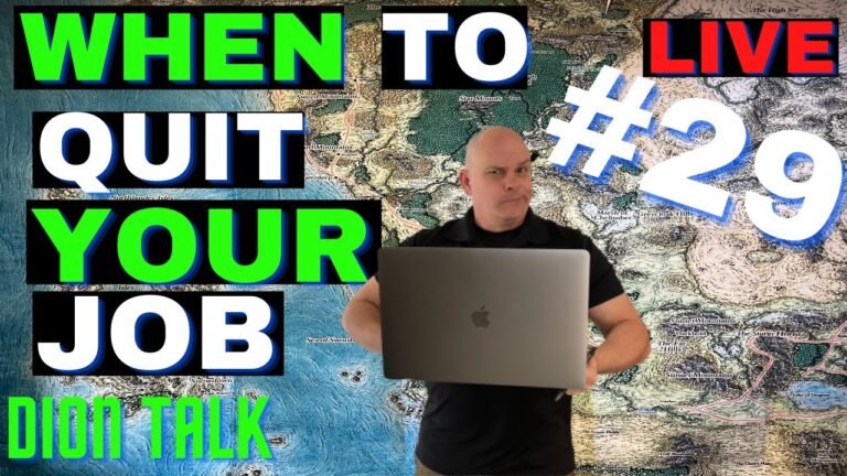 When are you ready to FIRE. (Quit your job). Today's Dion Talk LIVE