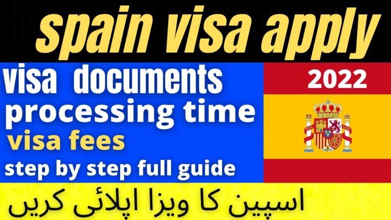 spain visa new update 2022 | spain visit visa for pakistani 2022 | spain tourist visa from pakistan