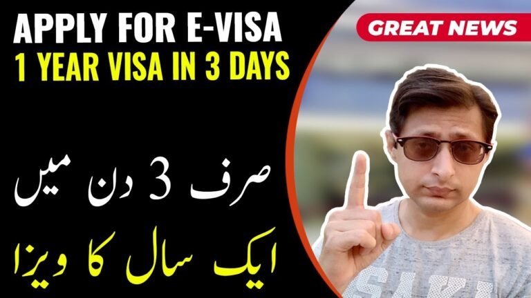 1 Year Visa in 3 Days | Apply for eVisa from Home | Visa for Pakistani | Hotel Booking for Visa