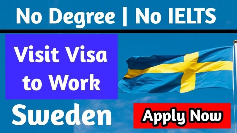 Sweden New Immigration Law: Visit visa to Work Chance