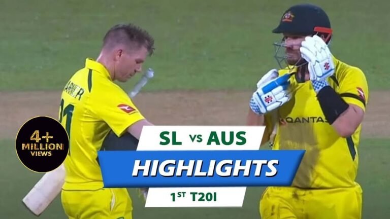 1st T20I | Highlights | Australia Tour Of Sri Lanka | 7th June 2022